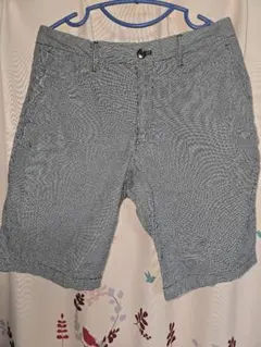 チェック柄ショートパンツ ベルト付き