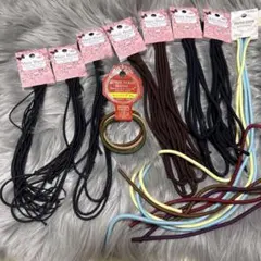 ヘアゴム ロングゴム 極細・細 まとめ売りのサムネイル