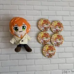 すとぷりジェルくん ぬいぐるみキーホルダー 缶バッジ5つ まとめ売り