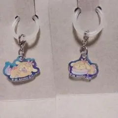 サンリオ　オーロラアクリルチャームめじるしアクセサリーポムポムプリン２個セット
