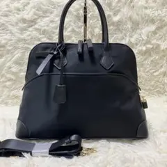 未使用 ミカデラヴァッレ Katia grandeショルダーバッグ 2way 黒