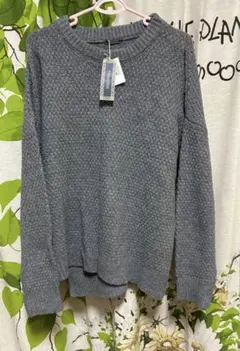 【新品未着用】レディース.トップス.セーターMサイズ☆グレー！