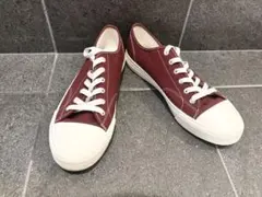 H&M バーガンディ キャンバス スニーカー 43のサムネイル