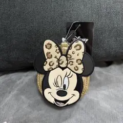 ミニー　ポーチチャーム　ヒョウ柄　ディズニー　アベイル
