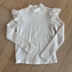 SHEIN フリル付き長袖カットソー 11-12Y ホワイト