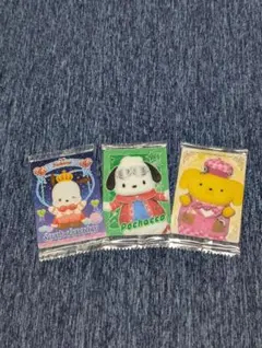 サンリオ　ポチャッコ・ポムポムプリン　カード3枚セット