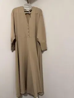 WhimGazette × 田丸麻紀 ベージュ　長袖　ワンピース