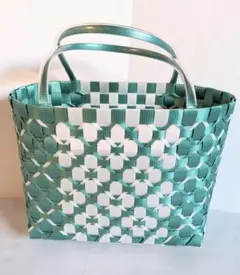 ハンドメイド PPバンド かごバッグ