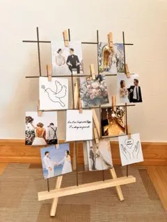 値引新品　IKEA ミールヘーデン風 フォトスタンド ウェルカムスペース 結婚式