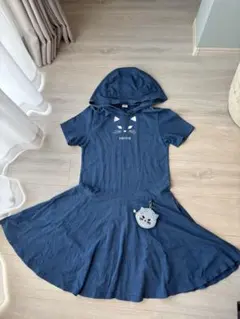 アナスイミニ　ネコポーチ付きワンピ　150cm