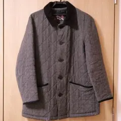 LAVENHAM ラベンハム　 キルティングコート ウール　M 38 グレー