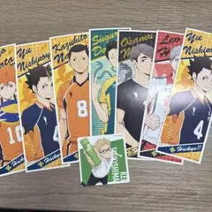 8点セット匿名】ハイキュー シーブリーズ ステッカー 月島蛍 烏野