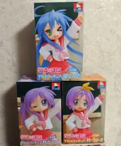 らき☆すた 柊かがみ 柊つかさ Vivit フィギュア　泉こなた　らきすたのサムネイル