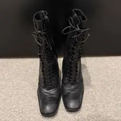 Saint Laurent レースアップ レザー ヒール ブーツ ブラックのサムネイル