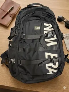 【美品】NEW ERA ロゴバックパック ブラック 大容量 リュック