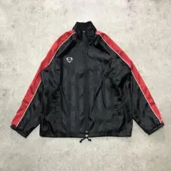希少 NIKE 00s センターロゴ シャドーサテン トラックジャケット XXL