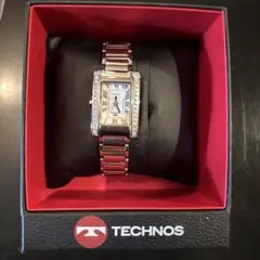 TECHNOS ダイヤモンド装飾 アナログ腕時計のサムネイル