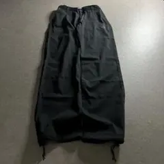 00s archive OAKLEY オールブラック 刺繍ワイド pants 00s archive OAKLEY オールブラック 刺繍ワイド pants - メルカリ
