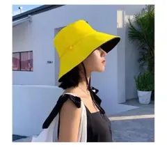 バケットハット レディース 帽子 ぼうし ハット春夏 UV対策 折りたたみ 紐