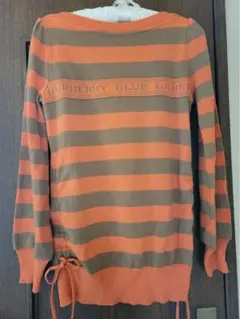 BURBERRY BLUE LABEL 長袖ニット オレンジグレー