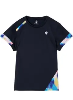 新品 ルコック テニス JTA Tシャツ ネイビー 袖グラデーション 消臭