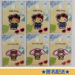 日焼けキティ ☆ 日焼け　ハローキティ　マイメロディ　アイロンワッペン　シール