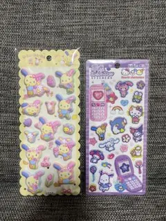 平成はっぴーフォン サンリオキャラクターズ マシュマロシール ウサハナ　セット
