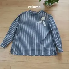 美品【relume】ストライプのブラウスのサムネイル