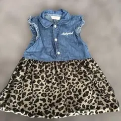 BABYDOLL ヒョウ柄ワンピース 90サイズ