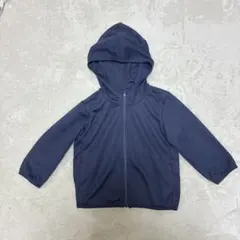 ユニクロ　ラッシュガード　90cm 長袖パーカー　ネイビー　紺色　男の子　女の子