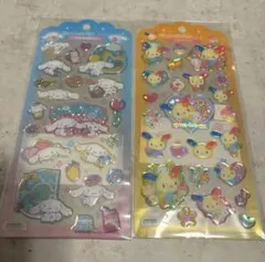 【正規品】ドロップジュエリーシール2点 サンリオ シナモロール ウサハナ