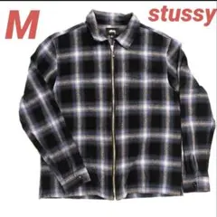 STUSSY Shadow Plaid Zip Shirt ジャケット　Mのサムネイル