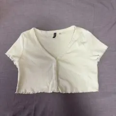 H&M 半袖 クロップドトップス カーディガンのサムネイル
