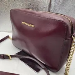 美品✨ マイケルコース　ジェットセット　チェーンショルダーバッグ　ワインレッド