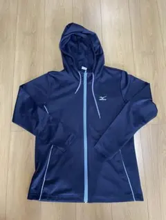 MIZUNO ミズノ フルジップパーカー 紺 L 運動　スポーツ