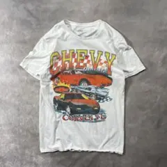 古着シボレー コルベット 公式ライセンス Tシャツ S Y2K Yt075