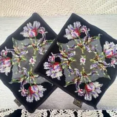 ２枚セット＊フェイラー＊タオルハンカチ＊花柄