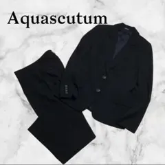Aquascutum アクアスキュータム　パンツスーツ　黒　上11　下13