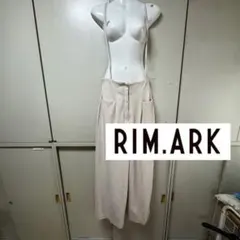 RIM.ARK 大人ストレッチオールインワン　サロペット　細紐　ベージュのサムネイル