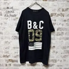 a048 【BLUE CROSS】　ブルークロス　キッズ　黒　迷彩　Tシャツのサムネイル