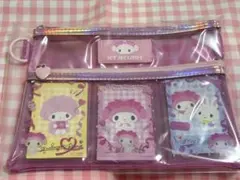 サンリオ マイメロディ マイメロ　クリア ポーチ 2段ポーチ