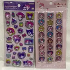 【正規品】マイメロディ クロミ おはじきふうシール ポップデコパーティー