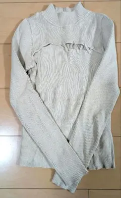 MURUA リブ編み長袖ニット