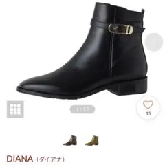 ダイアナ　ショートブーツ　23.5cmのサムネイル