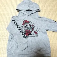 UNIQLO マリオ パーカー キッズ グレー