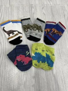 恐竜デザイン キッズ靴下セット