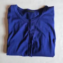 JEAN FELDINAND 長袖 カーディガン ロイヤルブルー