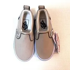 VANS スリッポン ベージュ 16cm子供スニーカー
