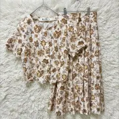 vintage THE SCOTCH HOUSE 花柄セットアップ スカート