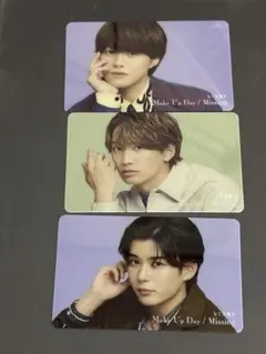 なにわ男子　Make Up Day 特典　クリアカード　(4枚セット)